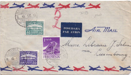 36189# INDONESIE LETTRE Obl BATURADJA 1955 INDONESIA LUXEMBOURG - Indonesië