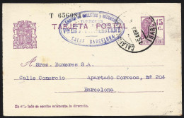 España Spain Entero Postal 69 Matrona 1934 Calaf - Sonstige & Ohne Zuordnung