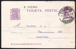 España Spain Entero Postal 69 Matrona 1933 Figueras - Autres & Non Classés
