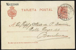 España Spain Entero Postal 49 Alfonso XIII 1915 Figueras - Autres & Non Classés