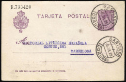 España Spain Entero Postal 50 Alfonso XIII 1925 Enguera - Andere & Zonder Classificatie