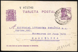 España Spain Entero Postal 69 Matrona 1934 Fuentes De Béjar - Sonstige & Ohne Zuordnung