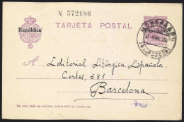 España Spain Entero Postal 61 Alfonso XIII 1932 Mondragón - Otros & Sin Clasificación