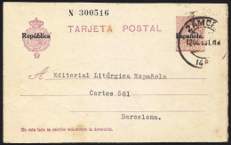 España Spain Entero Postal 61 Alfonso XIII 1931 Zamora - Sonstige & Ohne Zuordnung