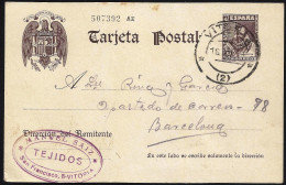 España Spain Entero Postal 83 Cervantes Matasello 1940 Vitoria - Otros & Sin Clasificación