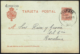 España Spain Entero Postal 49 Alfonso XIII 1917 Pamplona - Sonstige & Ohne Zuordnung