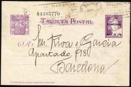 España Spain Entero Postal 76 Matrona  Matasello 1937 Murcia - Sonstige & Ohne Zuordnung