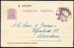 España Spain Entero Postal 69 Matrona 1936 Olot - Sonstige & Ohne Zuordnung