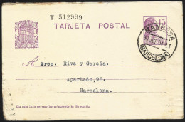 España Spain Entero Postal 69 Matrona 1934 Manresa - Sonstige & Ohne Zuordnung