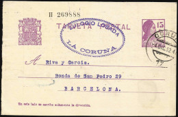 España Spain Entero Postal 69 Matrona 1932 Coruña - Sonstige & Ohne Zuordnung