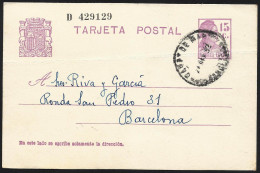España Spain Entero Postal 63 Matrona 1932 Canet De Mar - Autres & Non Classés