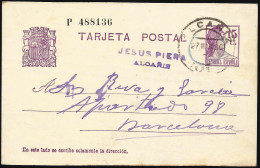 España Spain Entero Postal 69 Matrona 1932 Alcañiz - Other & Unclassified