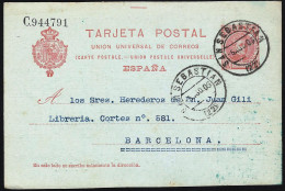 España Spain Entero Postal 47 Cadete 1906 San Sebastián - Sonstige & Ohne Zuordnung