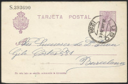 España Spain Entero Postal 50 Matasello 1925 Lugo - Autres & Non Classés