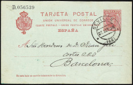 España Spain Entero Postal 47 Matasello 1906 Sevilla - Sonstige & Ohne Zuordnung