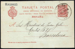 España Spain Entero Postal 47 Matasello 1907 Almería - Sonstige & Ohne Zuordnung