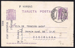 España Spain Entero Postal 69 Matasello 1936 Figueras - Autres & Non Classés