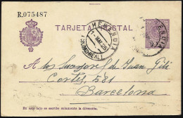 España Spain Entero Postal 50 Alfonso XIII 1925 Herencia - Autres & Non Classés