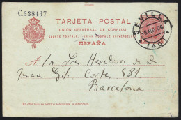 España Spain Entero Postal 47 Matasello 1906 Sevilla - Autres & Non Classés