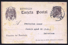España Spain Entero Postal 83  Cervantes Matasello Zaragoza - Andere & Zonder Classificatie