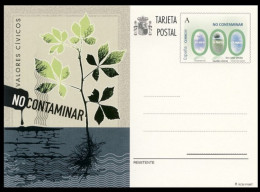 España Spain Entero Postal ( Tarjeta ) 191 2012 Valores Cívicos No Contaminar  - Other & Unclassified