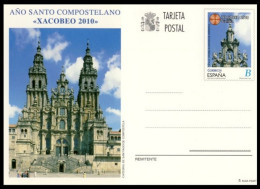 España  Spain Entero Postal ( Tarjeta ) 184 2010 Año Santo Compostelano Xacobe - Otros & Sin Clasificación