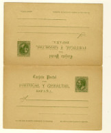 España Spain Entero Postal 14 Doble 1884 - Andere & Zonder Classificatie