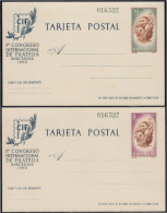 España Spain Entero Postal  88/89 CIF 1960 Mismo Número Barco Boat - Otros & Sin Clasificación