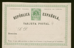 España Spain Entero Postal 2v Vuelta 1874 - Altri & Non Classificati