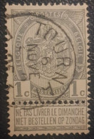 Belgium 1c Used Classic Postmark Stamp 1893 Tournai Cancel - Altri & Non Classificati