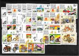 1J308 - LOT DE 47 TIMBRES MOTOS - Motorräder