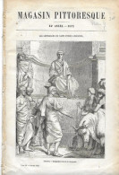 Les BALLONS Du Siège De PARIS - Janvier 1872 - Revue Magasin Pittoresque - Nacelle - Ballon-poste - Historical Documents