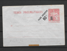 Chaplain: Tubes Pneumatiques Taxe Réduite 60c.s.75c - Pneumatic Post