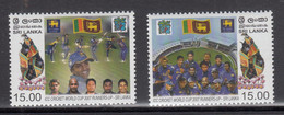 SRI LANKA, 2007,  Cricket World Cup,  Runners Up, Set 2 V,   MNH,  (**) - Sri Lanka (Ceylon) (1948-...)