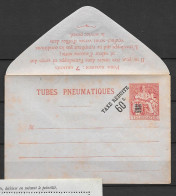 / Chaplain: Tubes Pneumatiques Taxe Réduite 60c.s.75c - Pneumatische Post