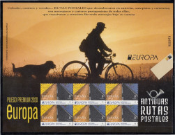 España Pliego Premium 90 2020 Europa Antiguas Rutas Postales MNH - Maroc Espagnol