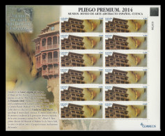 España Pliego Premium 3 2014 Museo De Cuenca Casas Colgadas Abstracto MNH - Spanisch-Marokko