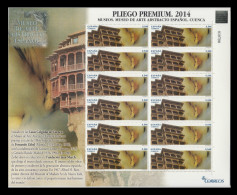 España Pliego Premium 3 2014 Museo De Cuenca Casas Colgadas Abstracto MNH - Marocco Spagnolo