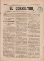 España Spain Timbres De Periódicos P.2 1857  Timbre Azul El Consultor - Andere & Zonder Classificatie