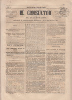 España Spain Timbres De Periódicos P.7 1865 El Consultor - Other & Unclassified