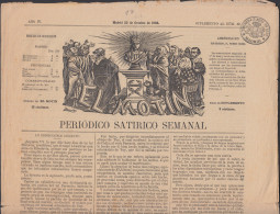 España Spain Timbres De Periódicos P.17 1871 Periódico Satirico Semanal - Autres & Non Classés