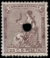 España Spain Telégrafos 135T 1873 - Post-fiscaal