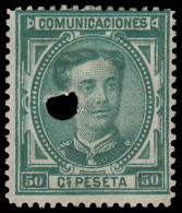 España Spain Telégrafos 179T 1876 - Fiscal-postal