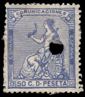 España Spain Telégrafos 137T 1873 - Fiscal-postal