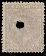 España Spain Telégrafos 204T 1879 - Fiscaux-postaux