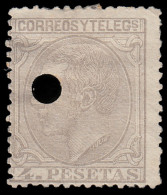 España Spain Telégrafos 208T 1879 Usados - Fiscaux-postaux