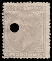 España Spain Telégrafos 208T 1879 Usados - Postage-Revenue Stamps