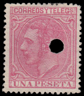 España Spain Telégrafos 207T 1879 MH - Fiscali-postali