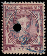 España Spain Telégrafos 181T 1876 Usados - Steuermarken/Dienstmarken