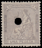 España Spain Telégrafos 138T 1873 Alegoría MH - Postage-Revenue Stamps